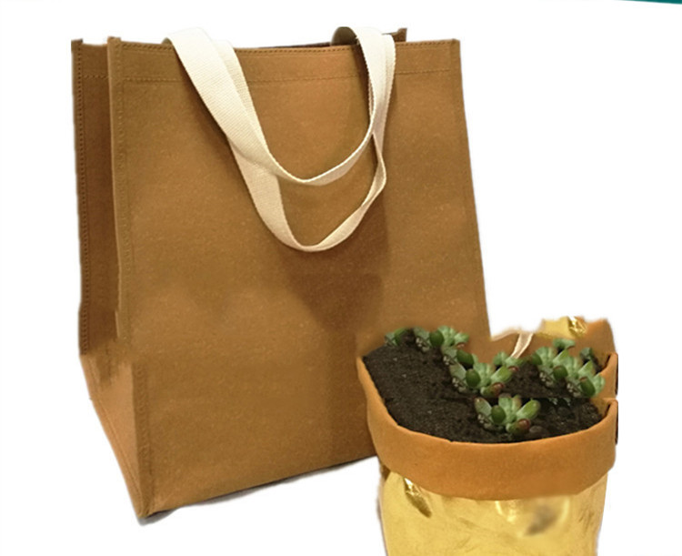 Water-Washable Kraft Paper Shopping Bag