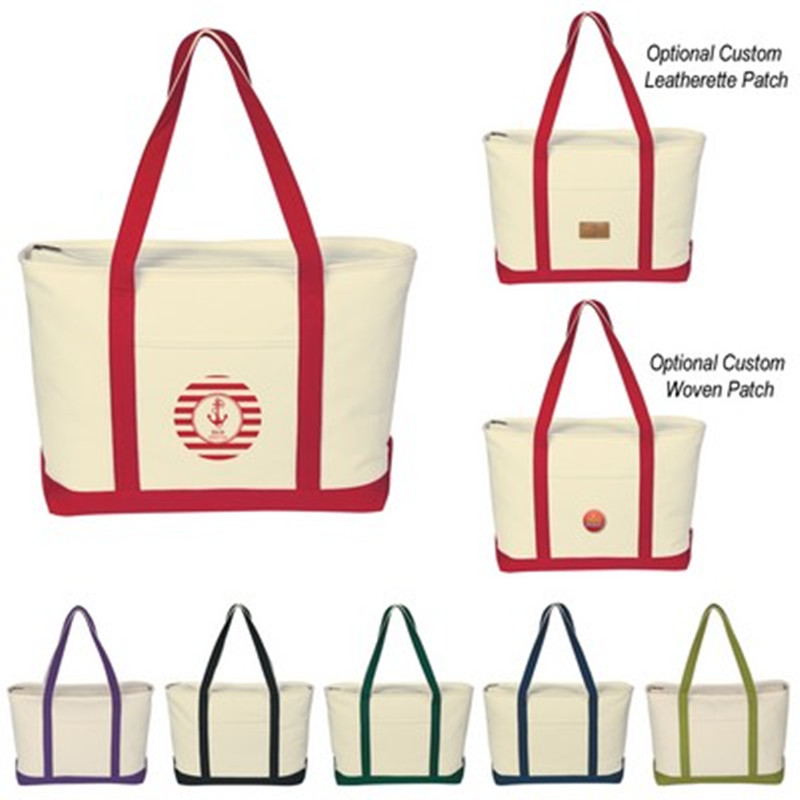 2019 Quick Seller Large Heavy Cotton Canvas Boat Tote Bag