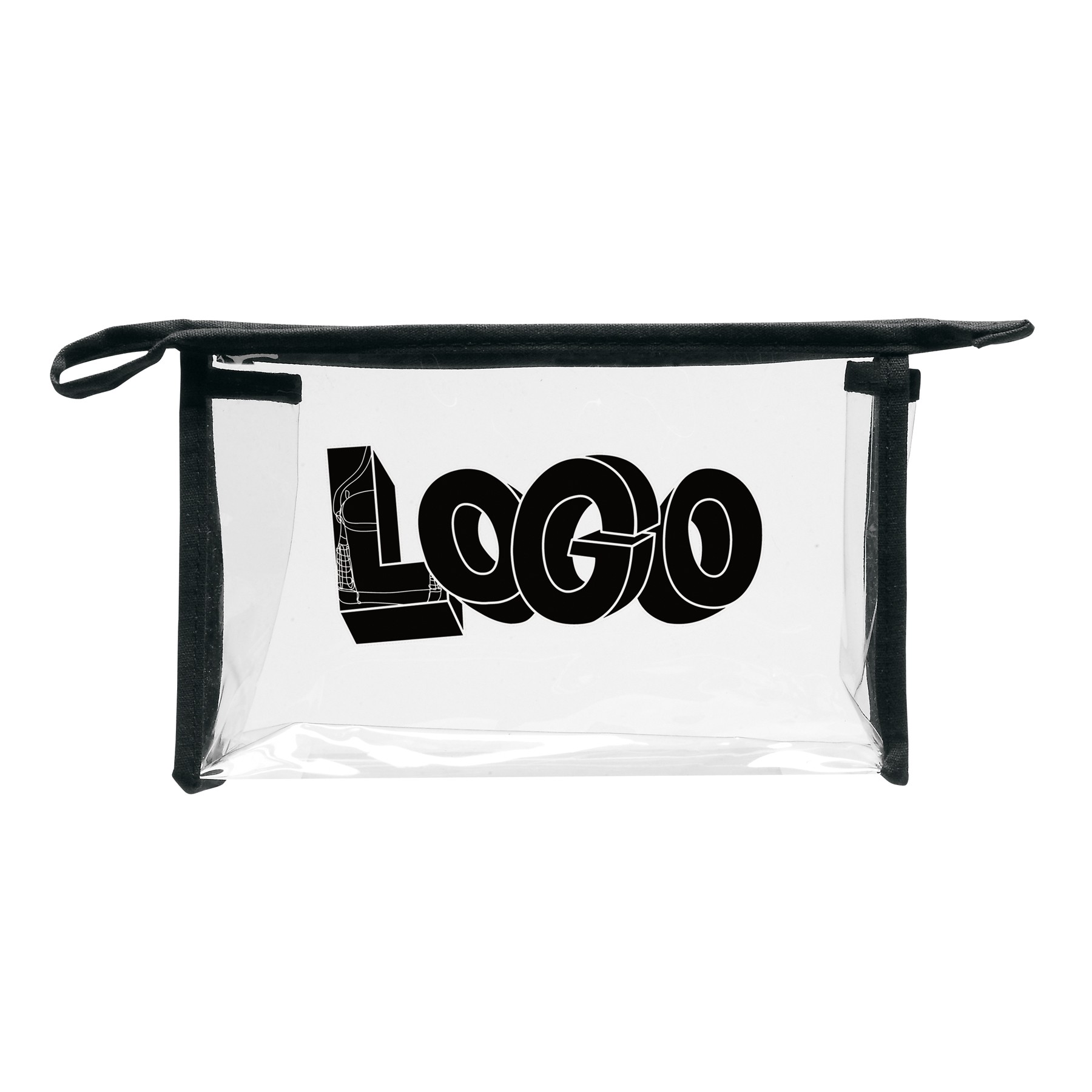 Transparent Zip Cosmetic Bag