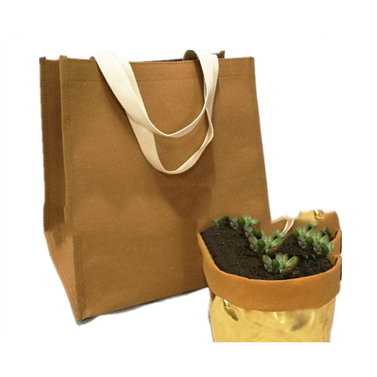 Water-Washable Kraft Paper Shopping Bag