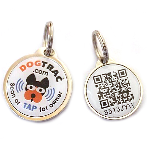 Unique QR code PET dog identification lost tracking epoxy NF