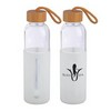 18 Oz. Glass Bottle with Bamboo Lid