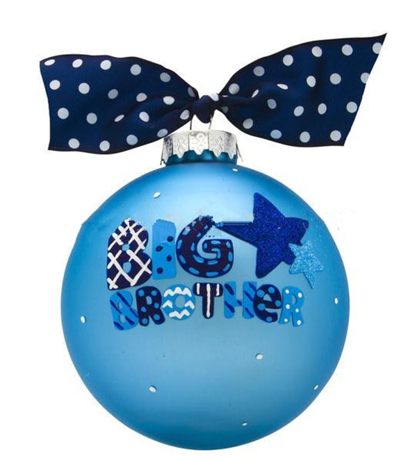 Glass Christmas Ball with Bow