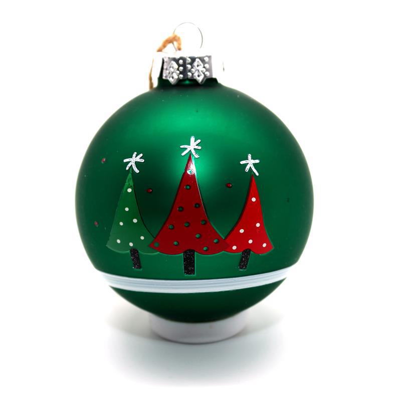 Glass Tree Design Christmas Ball