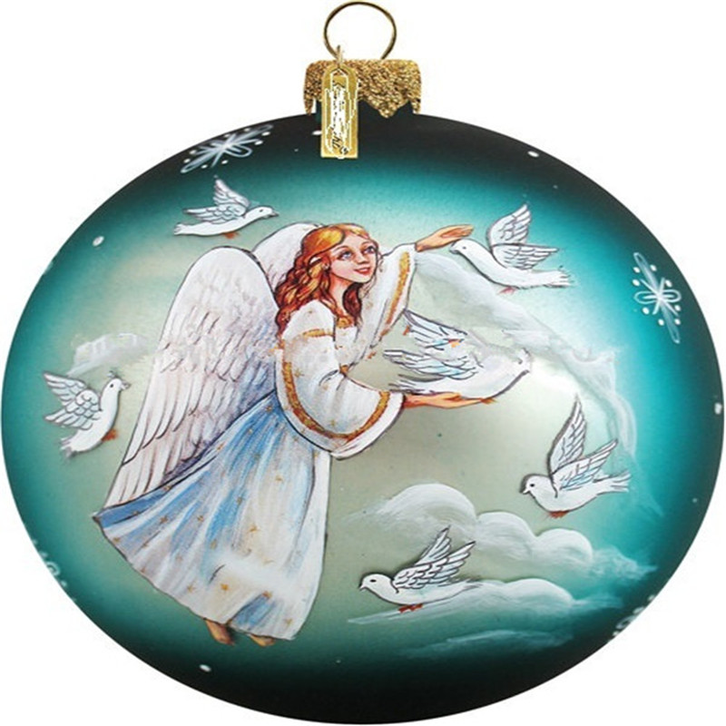 Glass Angel Design Christmas Ball