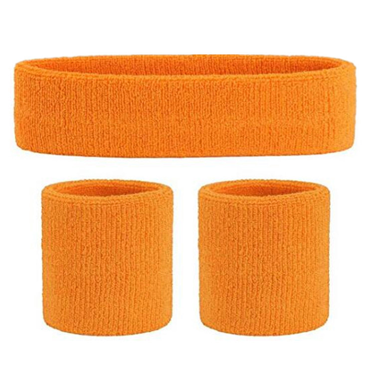 Terry Cotton Headband and Wristband Set